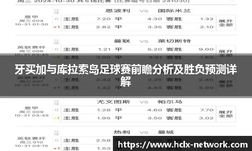 牙买加与库拉索岛足球赛前瞻分析及胜负预测详解